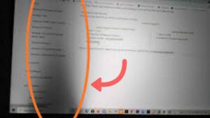 Computer screen shadow problem showing dark blur on monitor with visible shadow effect