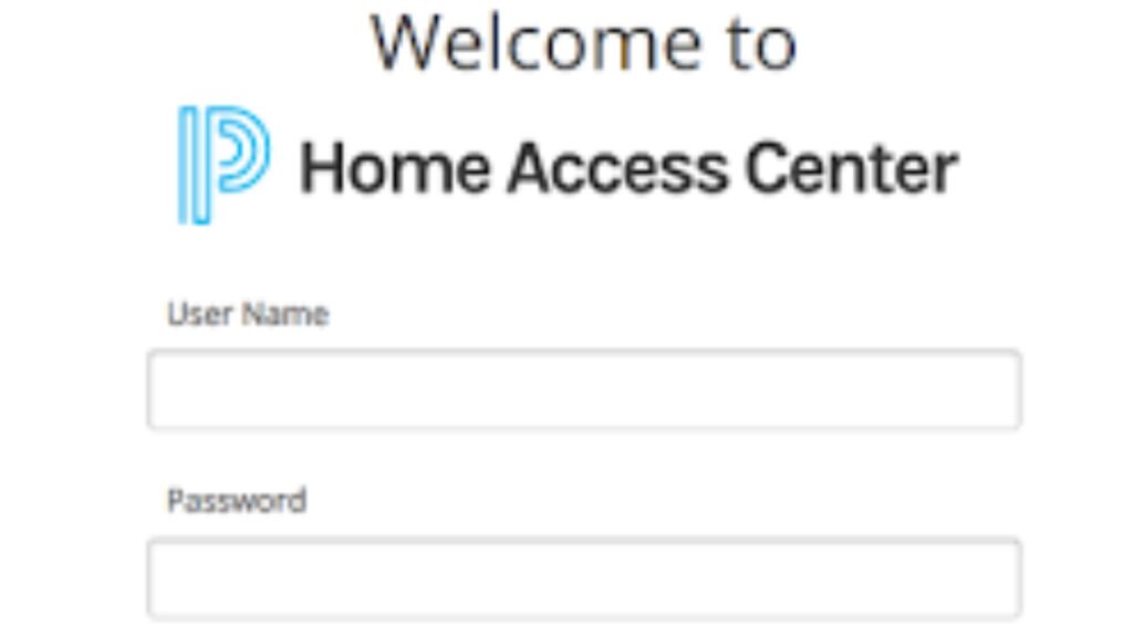 Home Access Center login portal interface for parents and students to track grades and attendance