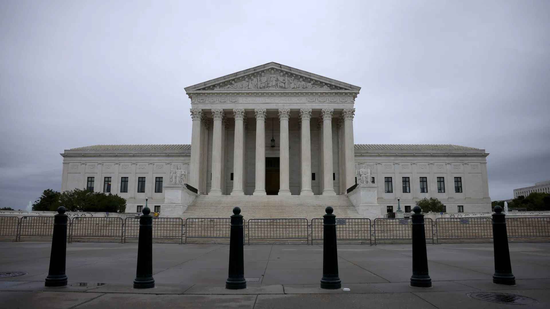 Supreme Court building in Washington during pivotal Voting Rights Act case