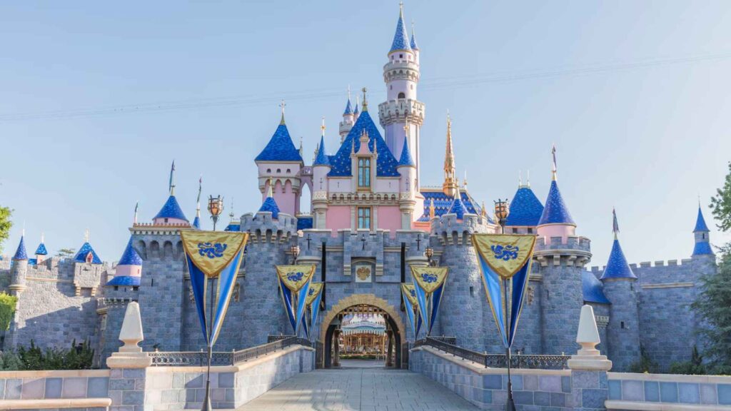 Disneyland castle under clear sky symbolizing the Disneyland tickets price hike impacting visitors nationwide